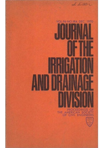 Journal Of The Irrigation And Draınage Division N11.2479