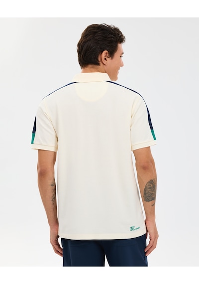 Skechers M Color Block Detail Polo Erkek Ekru Polo Yaka Tshirt S221047-1208