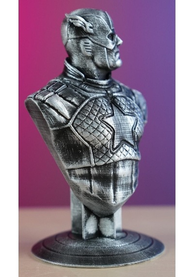Captain America - Kaptan Amerika Boyalı Figür / Büst - Biblo 13 Cm