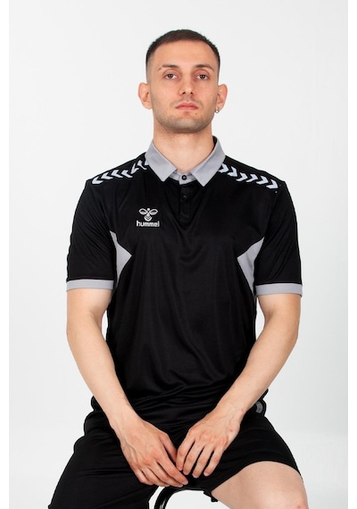 Hummel Otantik Polo Yaka Kamp Tişört Siyah