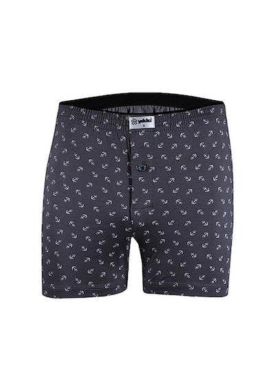 3 Adet Yıldız Erkek Taşma Lastik Desenli Penye Boxer Short 43 001