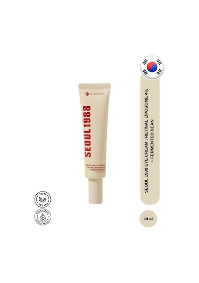 Ksecret Seoul 1988 Eye Cream Retinal Liposome 4%+fermented Bean 30ml - Yaşlanma Karşıtı Göz Kremi