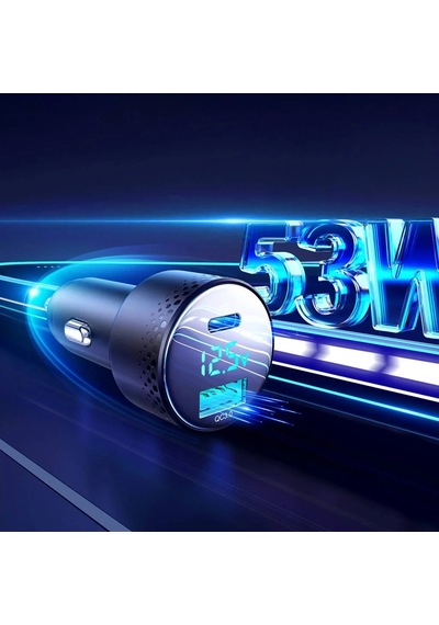 Joyroom 53w 2 Port A+c Ekranlı Araç Şarj