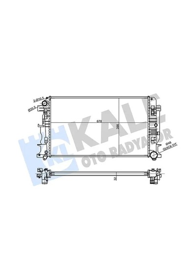 Mercedes Sprinter 315 Cdi Motor Radyatoru 2007-2013 Kale 354980