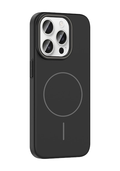 Apple Uyumlu iPhone 15 Pro Max Kılıf Magsafe Şarj Özellikli Zore Ruby Silikon Kapak - Lacivert Lacivert Lacivert