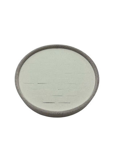 Silindir Model Süet Kumaş Gri Renk 20/20 Cm Batırmalı Küpe-piercing Tablası Desenli Çok Renkli