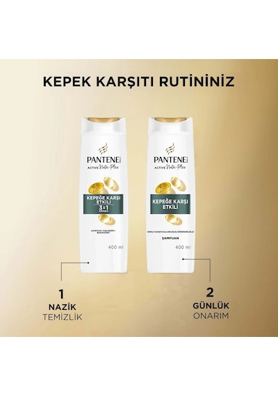 Pantene Kepeğe Karşı Etkili Şampuan 400 Ml Beyaz
