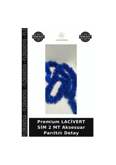 Premium Lacivert Sim 2 Mt Aksesuar Parıltılı Detay