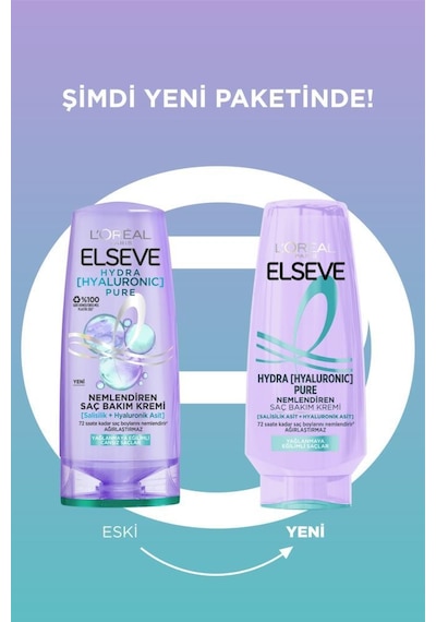 2'li Hydra Hyaluronic Pure Salisilik Asit İçeren Yağlanma Karşıtı Nemlendirici Saç Kremi 250ml pktelsvhydrapureashiki-10828