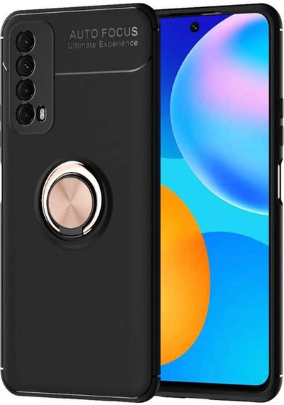 Huawei P Smart 2021 Kılıf Zore Ravel Yüzüklü Silikon Kılıf
