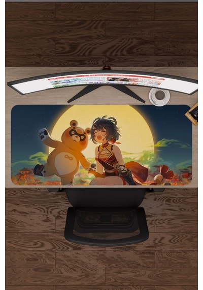Xiangling Genshin Impact Anime Oyuncu V1 - 90x40 Xxl Gaming Mouse Pad Fare Altlığı