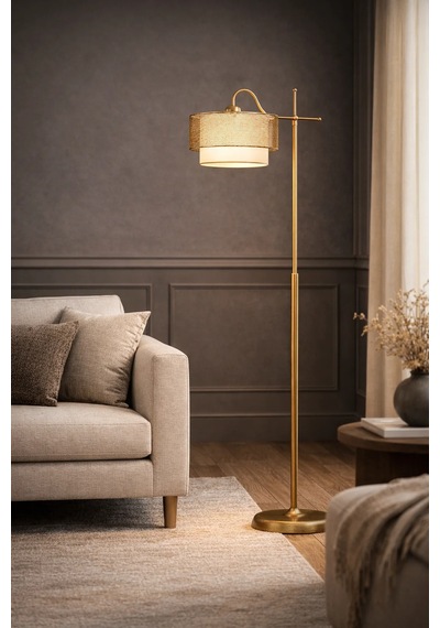 Nexa Eskitme Gold Lambader Tel Örgü Başlık, Yumuşak Işık Ve Zamansız Şıklık Gold