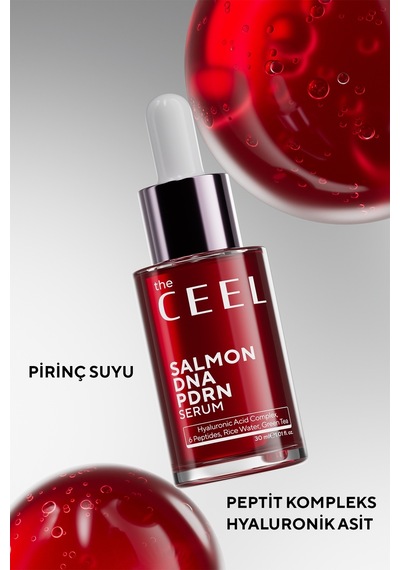 The Ceel Somon DNA PDRN Yüz Serumu – Pirinç Suyu, Hyaluronik Asit ve Peptit Kompleks 30 ML