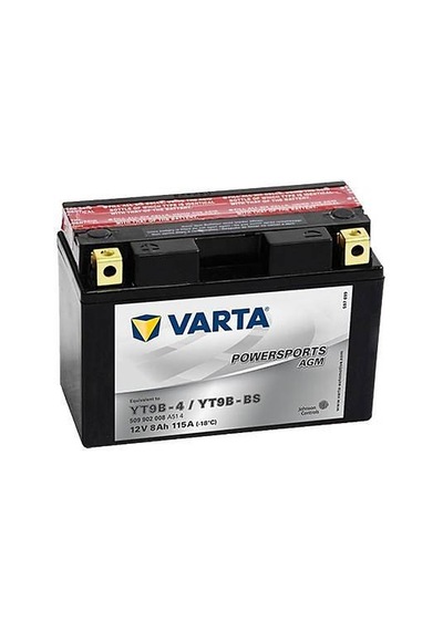 Varta Yt9b-bs 12v8ah 115a Bakımsız Agm Motosiklet Aküsü