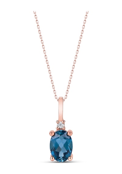 925 Ayar Gümüş Oval Kesim Safir Ve Pırlanta Taşlı Rose Altın, Sarı Altın, Gümüş Kaplama Hediye Kolye Pembe 925 Ayar Gümüş Oval Kesim Safir Ve Pırlanta Taşlı Rose Altın, Sarı Altın, Gümüş Kaplama Hediye Kolye Pembe