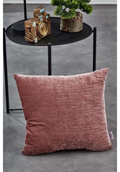 Düz Pudra İç Dolgulu Kırlent 45x45cm / 4 Adet Çok Renkli