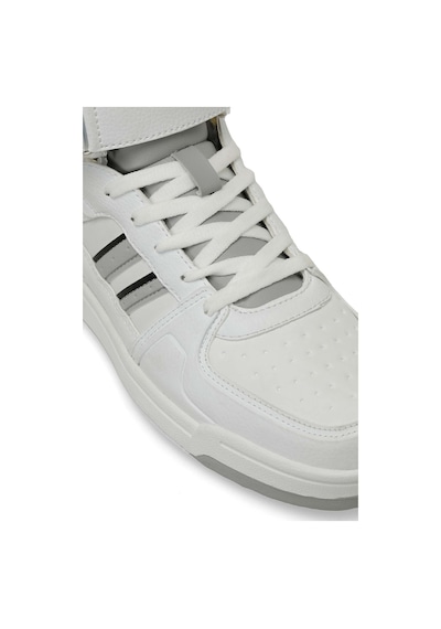 Kinetix Wılmo Pu Hı 5fx Beyaz Unisex High Sneaker Beyaz-a Grı Çok Renkli