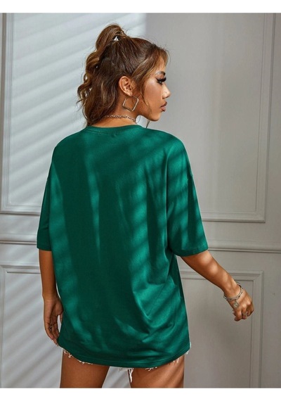 Unisex California West Baskılı Oversize T-shirt 001