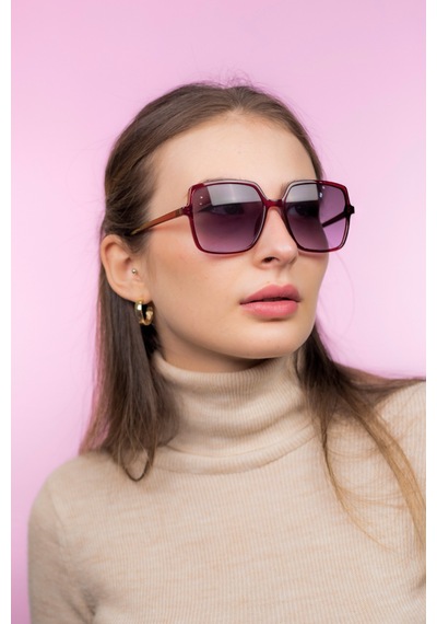 Focus On TS011 Clara Burgundy Kadın Kadın Güneş Gözlüğü