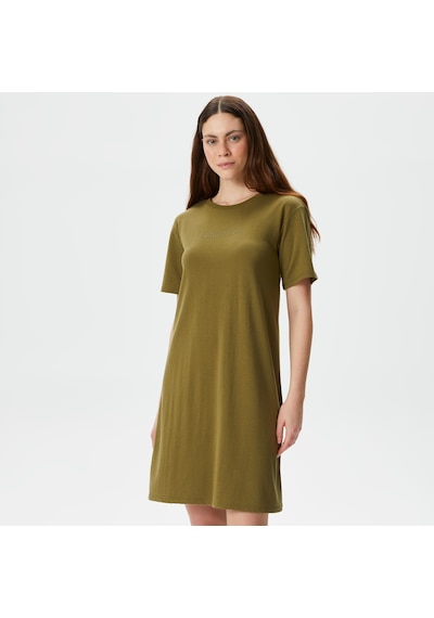 Nautica Kadın Yeşil Relaxed Fit Kısa Kollu Elbise Düz 45d412t Yeşil