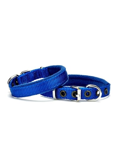 Doggie Polar Pedli Sade Dokuma Boyun Tasması 1.5x20-25 CM Royalblu Mavi