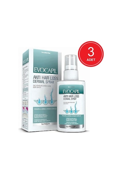 Evocapil Hair Loss %5 Procapil Sprey 3 x 60 ML