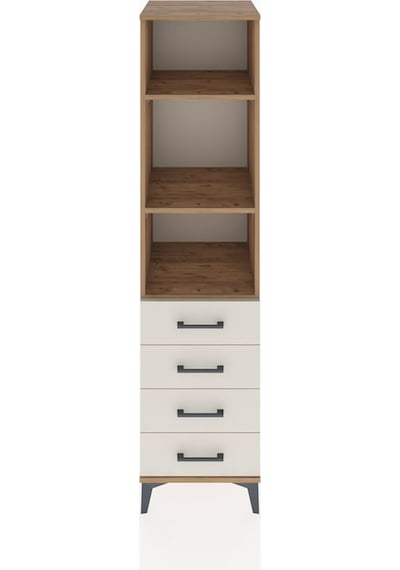 Hyperion Dolap 3 Raflı 4 Çekmeceli 44x44x182 Çam-aytaşı Atlas Çam