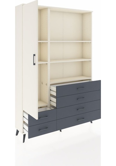Arges Dolap 7 Raflı 6 Çekmeceli Tek Kapaklı 132x30x195 Aytaşı-aytaşı/antrasit Aytası/antrasıt Arges Dolap 7 Raflı 6 Çekmeceli Tek Kapaklı 132x30x195 Aytaşı-aytaşı/antrasit Aytası/antrasıt