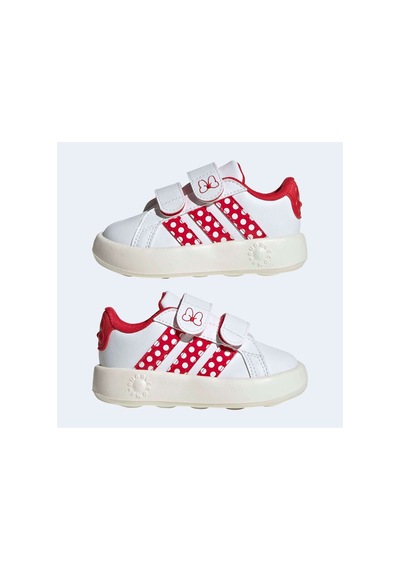 Adidas Grand Court Minnie Cf I Bebek Sneaker Kı9528 Beyaz / Pure Ruby / Kırık Beya