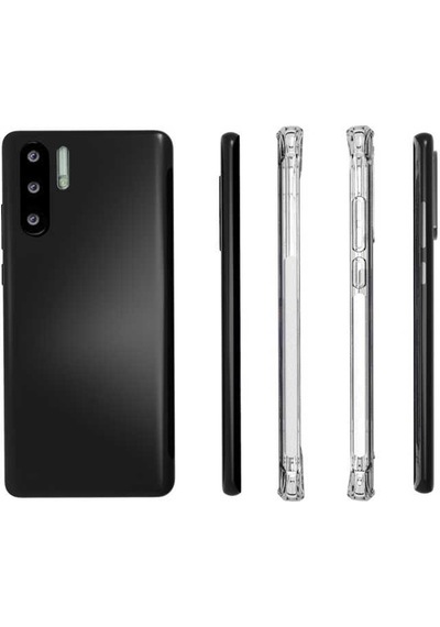 Kilifone - Huawei P30 Pro Uyumlu Kılıf Şeffaf Koruyucu Nitro Anti Shock Silikon - Renksiz - T7688