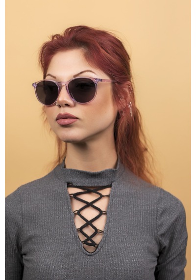 Fleur Unisex Lilac Güneş Gözlüğü Renkli - 296294878 Çok Renkli