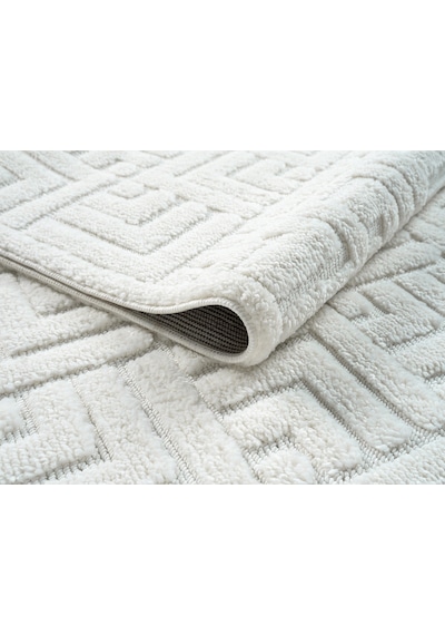 Mariesse Home Elit Bukleli Yumuşak Peluş Post Shaggy Çocuk Odası Oturma Odası Salon Mutfak Halısı Beyaz