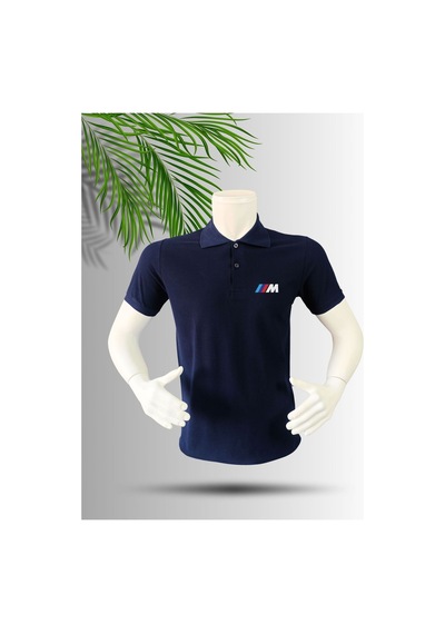 Dafri Spor Araba Severlerin Vazgeçilmezi Pamuklu Polo Yaka T-shirt Lacivert