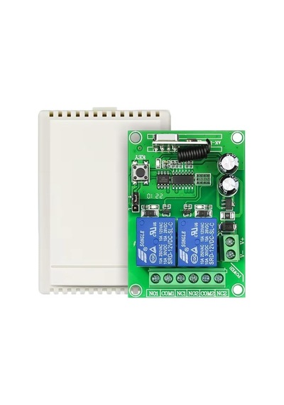 Mauedest 433mhz Evrensel Uzaktan Kumanda Anahtarı Kablosuz Röle 2ch Modülü Verici Alıcı Dc 12v 24v Garaj Kapısı