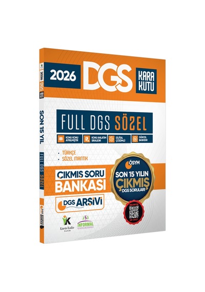 2026 FULL DGS SÖZEL Tek Kitap ÖSYM Çıkmış Soru Bankası Son 15 Yıl Sadece DGS PDF/Video Çözümlü