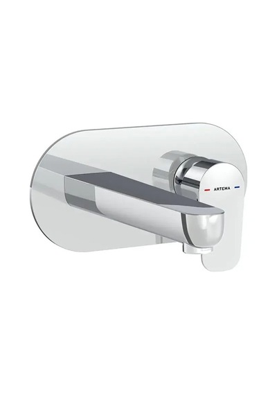 Artema Flow Soft Ankastre Lavabo Batarya Seti A43175 - A42230 Krom - Gri