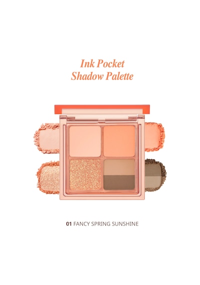 Mat, Parıltılı Tonlarda 5'li Far Paleti Perıpera Ink Pocket Shadow Palette 01 Fancy Spring Sunshine 32163085