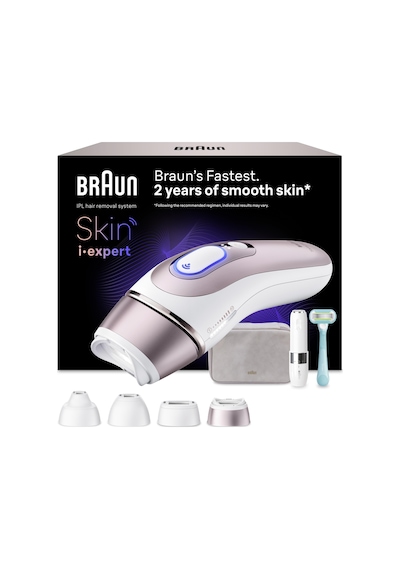 Braun IPL Skin i·Expert Evde Lazerle Tüy Alma App ile Mini Yüz Tüy Alma Cihazı 4 Başlık PL7432