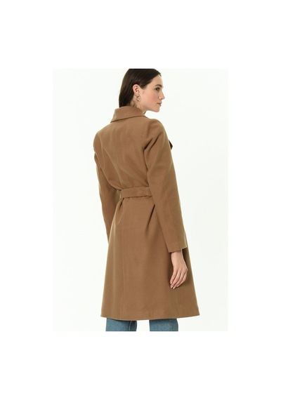 Z6639 Dewberry Bayan Palto-camel