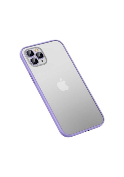 Apple Uyumlu iPhone 12 Pro Kılıf Zore Retro Kapak Lila