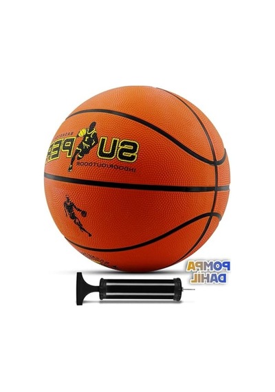 Pompa Dahil Turuncu Basketbol Topu, İç Ve Dış Mekan Kullanımı İçin Uygun