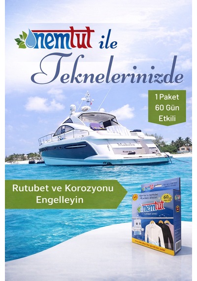 Rutubet Giderici Nem Emici Koku Küf Ve Korozyon Önleyici 1 Kutu 2 Paket 1 Kg