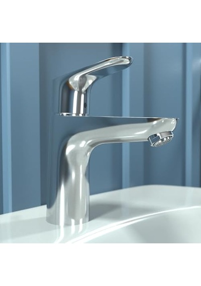 Focus Modern Yükseltme Kolay Temizlik 1 Saplı 1 7 Uzun Banyo Lavabo Bataryası Krom, 04371000 Diğer