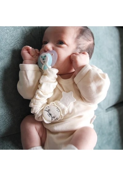 Babyjem Bürümcüklü Emzik Askısı Somon