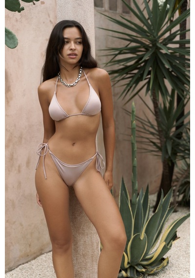 Mai Collection Mai Studios Co. Arief Bağlamalı Brezilyan Lila Bikini Altı Lila