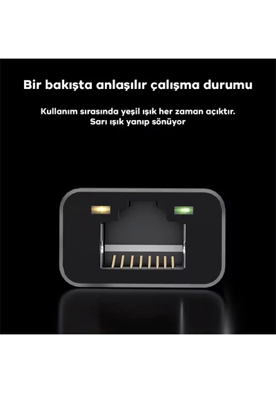 Ally Type-c To Rj 45 2.5 Gbps Ethernet Kablosu- 5775 Renkli