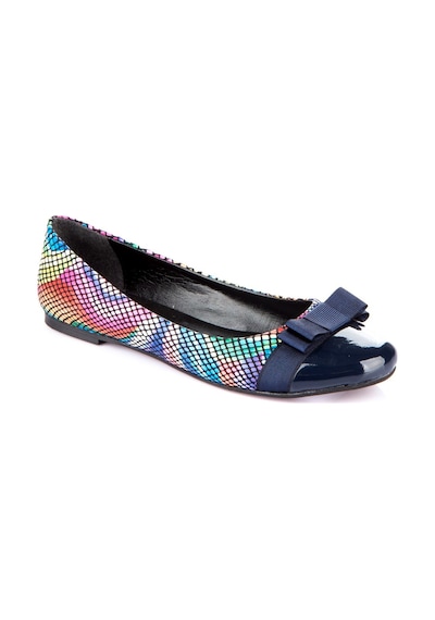 Fox Shoes Lacivert/renkli Kadın Babet 9726019507 Lacivert