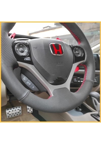 Honda Civic Fb7 Araca Özel Direksiyon Kılıfı Otomatik F1 Araçlarına Uyumlu