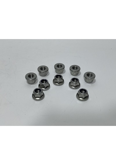 M13 Naylon Uçlu Altıgen Kilit Somunu 10 Adet 0.2 MM