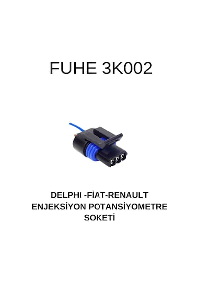 Delphı / 12162182- Uyumlu Fıat/renault Enjeksiyon Potansiyemetre Soketi